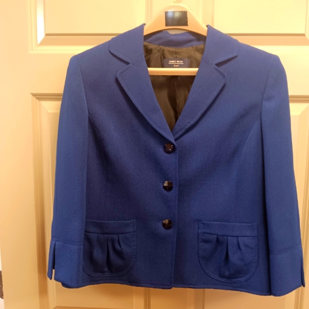 Jones Wear Royal Blue Women's Blazer Jacket
